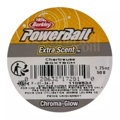 Berkley PowerBait Extra Scent Chartreuse Chroma Glow 172810 - 3