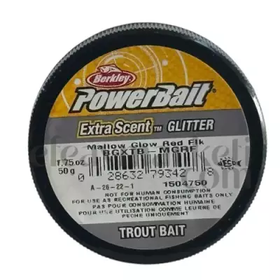 Berkley PowerBait Extra Scent Mallow Glow Red Flk Trout Bait 793428 - 2