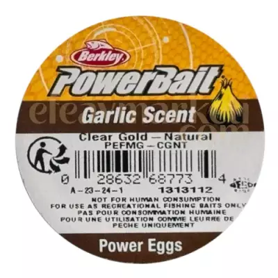 Berkley PowerBait Garlic Scent Clear Gold Natural Power Eggs 687734 - 3