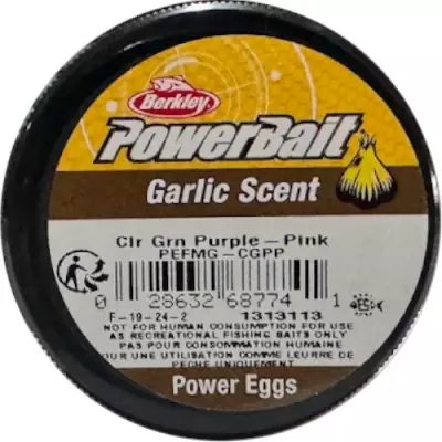 Berkley PowerBait Garlic Eggs Clr Grn Purple Pink 687741 - 2
