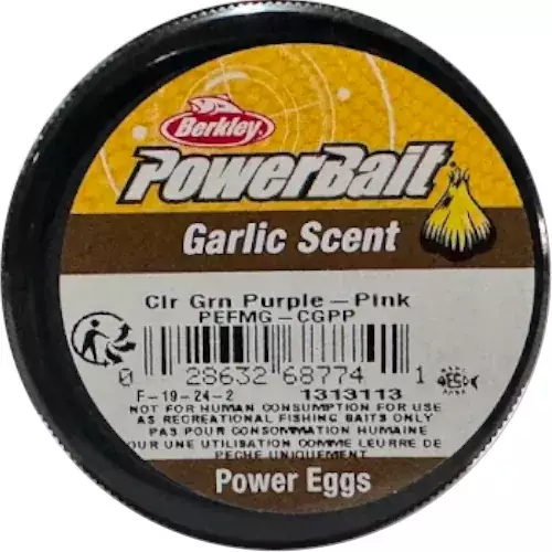 Berkley PowerBait Garlic Eggs Clr Grn Purple Pink 687741 - 2
