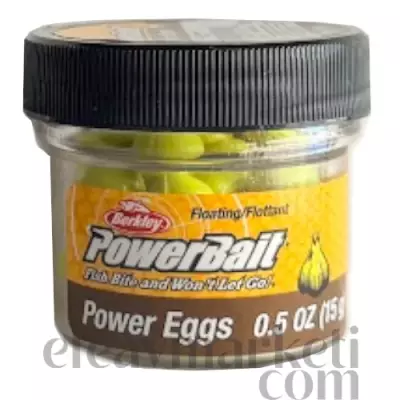 Berkley PowerBait Garlic Scent Chartreuse Power Eggs 549902 - 1