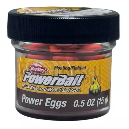 Berkley PowerBait Garlic Scent Clr Grn Fl Orange Power Eggs - 1