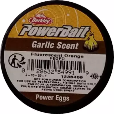 Berkley PowerBait Garlic Scent Fluorescent Orange Power Eggs 549919 - 2