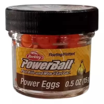 Berkley PowerBait Garlic Scent Fluorescent Orange Power Eggs 549919 - 1