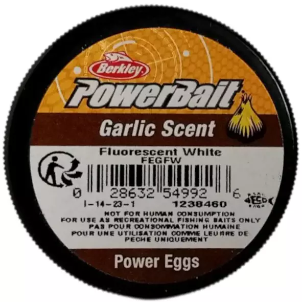 Berkley PowerBait Garlic Scent Fluorescent White Power Eggs 549926 - 3