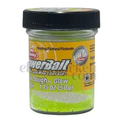 Berkley PowerBait Glow Chartreuse White Trout Dough 163177 - 1