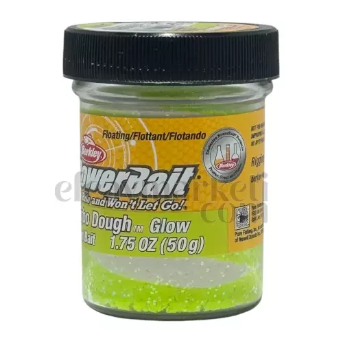 Berkley PowerBait Glow Chartreuse White Trout Dough 163177 - 1