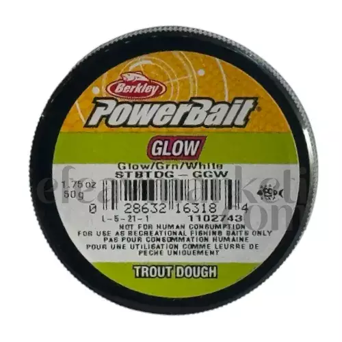 Berkley PowerBait Glow Green White Trout Dough 163184 - 3