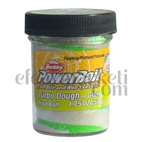 Berkley PowerBait Glow Green White Trout Dough 163184 - 1