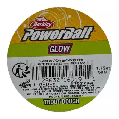 Berkley PowerBait Glow Orange White Trout Dough 163191 - 3