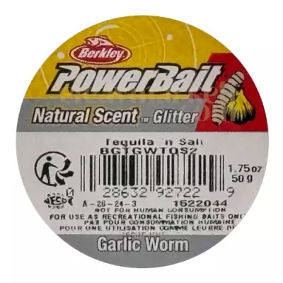Berkley PowerBait Natural Scent Tequila N Salt Garlic Worm 927229 - 3