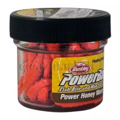 Berkley PowerBait Power Honey Worm Garlic Orange 706909 - 1