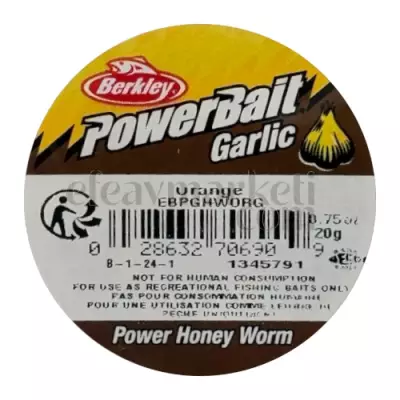 Berkley PowerBait Power Honey Worm Garlic Orange 706909 - 3