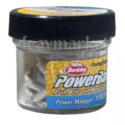 Berkley PowerBait Power Maggot White 139479 - 1