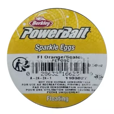 Berkley PowerBait Sparkle Eggs Fl Orange Scales Floating 166239 - 3