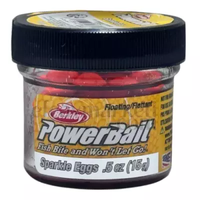 Berkley PowerBait Sparkle Eggs Fl Orange Scales Floating 166239 - 1