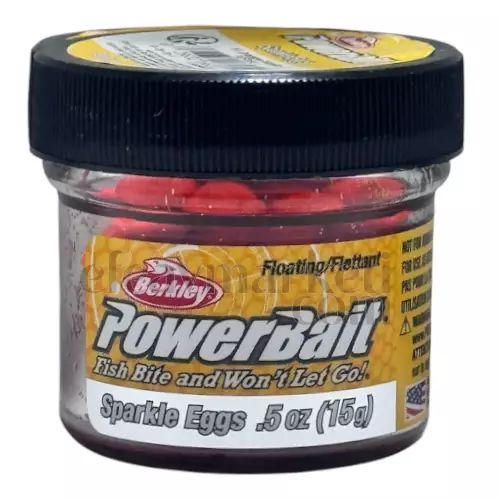Berkley PowerBait Sparkle Eggs Fl Orange Scales Floating 166239 - 1