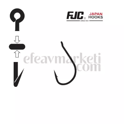 FJC 3578 Marusode Black Nikel Olta İğnesi - 2