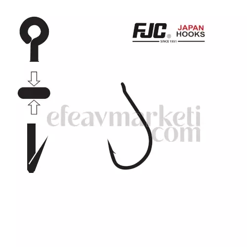 FJC 3578 Marusode Black Nikel Olta İğnesi - 2