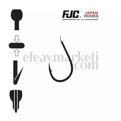 FJC 3624 Chinu Black Nikel Olta İğnesi - 2