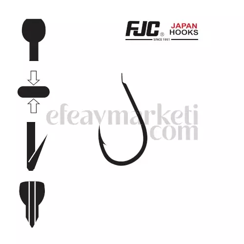 FJC 3624 Chinu Black Nikel Olta İğnesi - 2