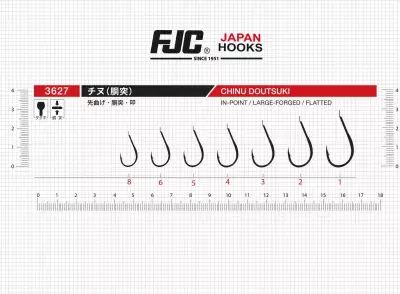 FJC 3627 Chinu Doutsuki Black Nikel Olta İğnesi - 3