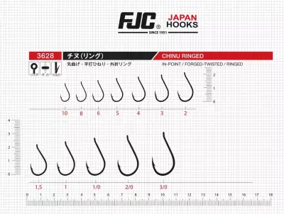 FJC 3628 Chinu Ringed Black Nikel Olta İğnesi - 3