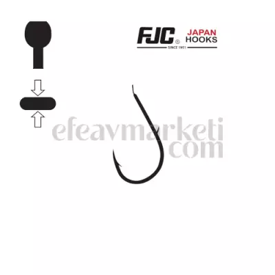 FJC 3679 Chinu Kentsuki Black Nikel Olta İğnesi - 2