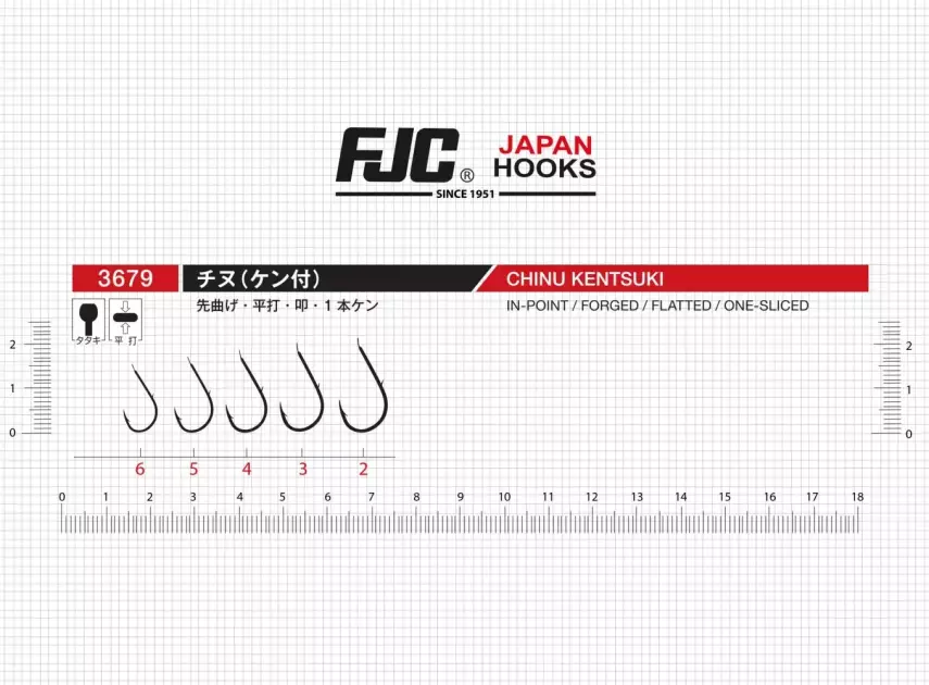 FJC 3679 Chinu Kentsuki Black Nikel Olta İğnesi - 3