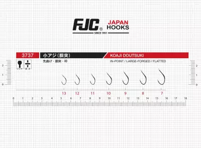 FJC 3737 Koaji Doutsuki Black Nikel Olta İğnesi - 3