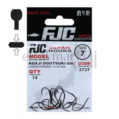 FJC 3737 Koaji Doutsuki Black Nikel Olta İğnesi - 1