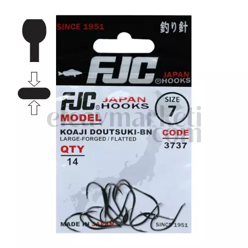 FJC 3737 Koaji Doutsuki Black Nikel Olta İğnesi - 1