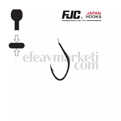 FJC 3747 Aji Doutsuki Black Nikel Olta İğnesi - 2