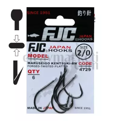 FJC 4729 Maruseigo Kentsuki Black Nikel Olta İğnesi - 1