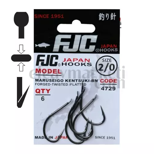 FJC 4729 Maruseigo Kentsuki Black Nikel Olta İğnesi - 1