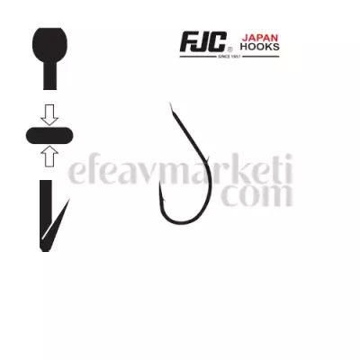 FJC 4729 Maruseigo Kentsuki Black Nikel Olta İğnesi - 2