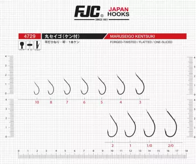 FJC 4729 Maruseigo Kentsuki Black Nikel Olta İğnesi - 3