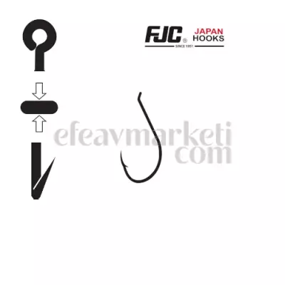 FJC 5621 Fx Beak Tue Black Nikel Olta İğnesi - 2