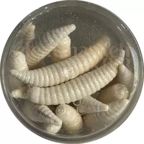 Renat Trout Bait Silikon Kurtçuk Beyaz - 1