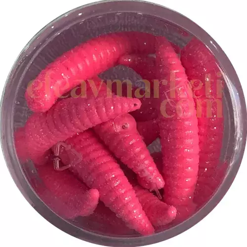 Renat Trout Bait Silikon Kurtçuk Pembe - 1